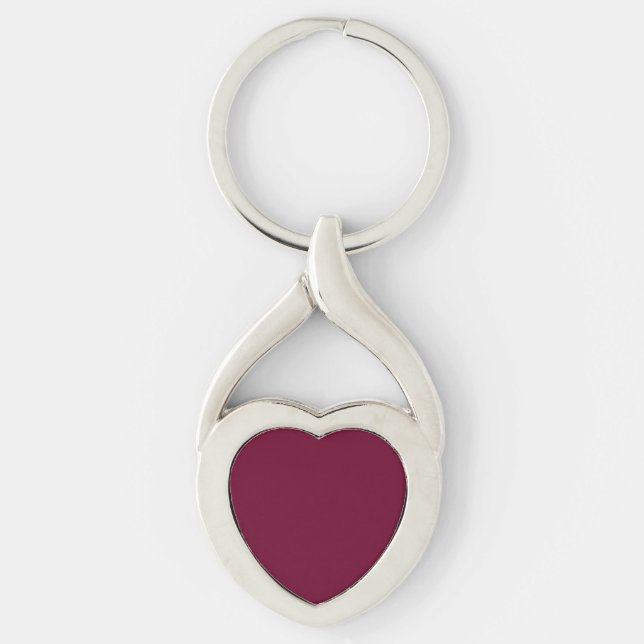 Trend Colour Dark Burgundy - Metal Keychain (Front)