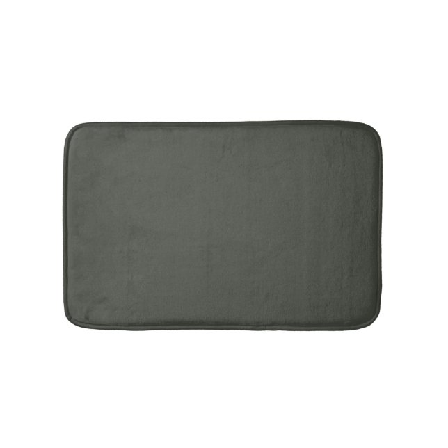 Trend Colour - Dark Forest Grey Bath Mat (Front)