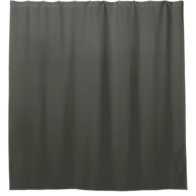 Trend Colour - Dark Forest Grey Shower Curtain (Front)