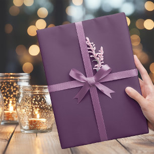 Trend Colour Dark Purple Wrapping Paper