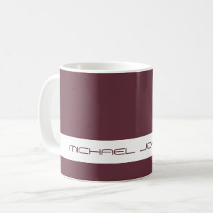 Trend Colour Dark Red Wine - Futuristic Name Mug