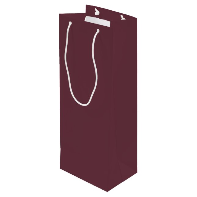Trend Colour - Dark Red Wine - Wine Gift Bag (Back Angled)