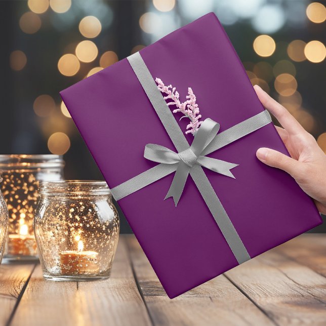 Trend Colour Elegant Purple  Wrapping Paper (Creator Uploaded)
