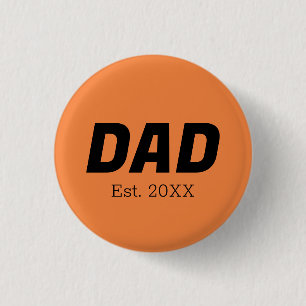 Trend Colour - Fresch Tangerine Dad Button