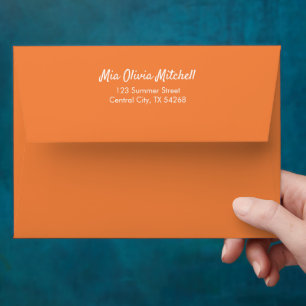 Trend Colour Fresh Tangerine Customisable Envelope