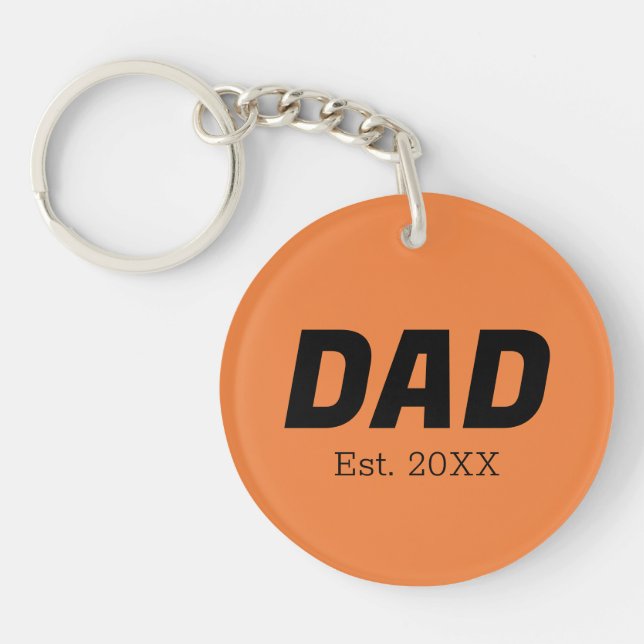 Trend Colour - Fresh Tangerine Keychain (Front)