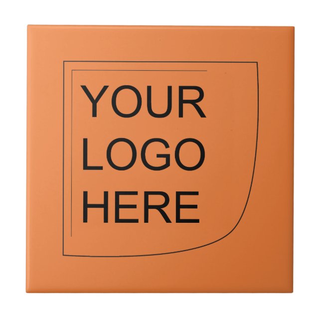 Trend Colour  Fresh Tangerine - Logo Ceramic Tile (Front)
