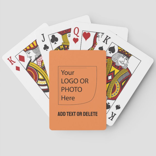 Trend Colour Fresh Tangerine Logo Playing Cards (Back)