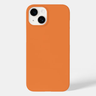 Trend Colour Fresh Tangerine Minimalist Case-Mate iPhone 14 Case
