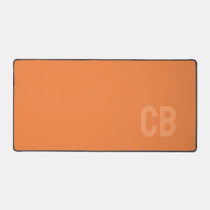 Trend Colour Fresh Tangerine Monogram Desk Mat