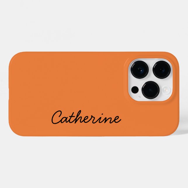 Trend Colour Fresh Tangerine Name Case-Mate iPhone Case (Back (Horizontal))