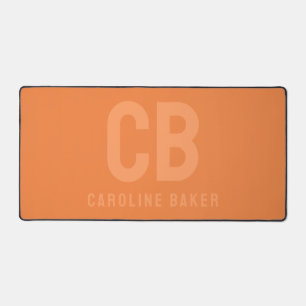 Trend Colour Fresh Tangerine Name Desk Mat