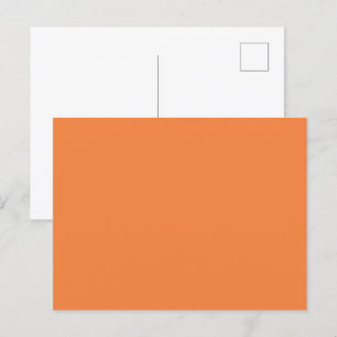 Trend Colour - Fresh Tangerine Solid Postcard