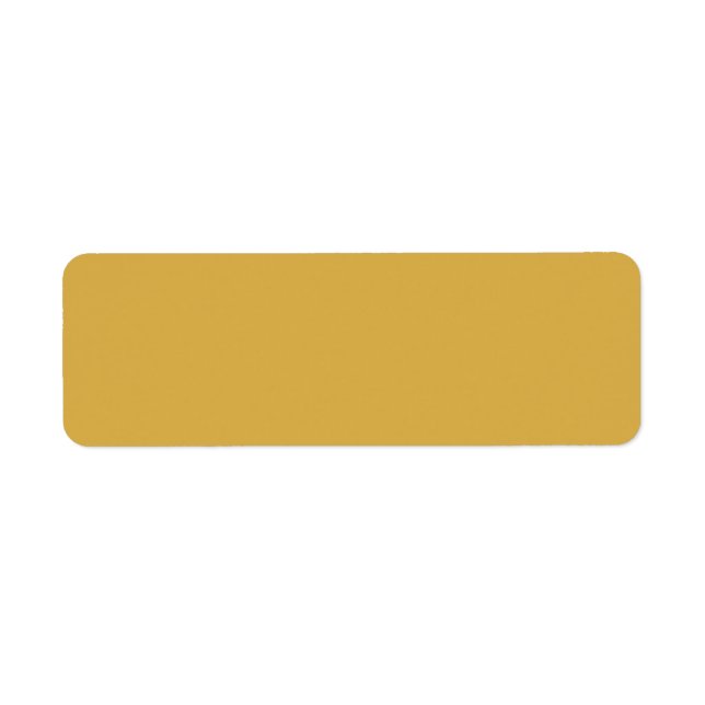 Trend Colour - Golden Yellow Return Address Labels (Front)