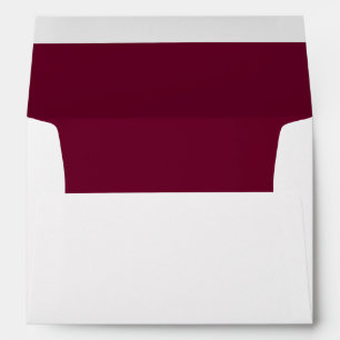 Trend Colour Inside Dark Burgundy Envelope