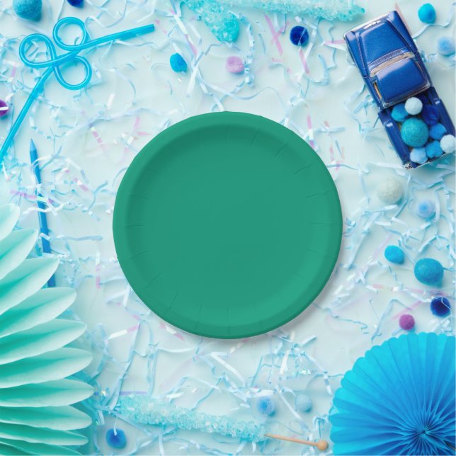 Trend Colour - Jade Green Paper Plates (Party)