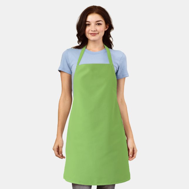 Trend Colour - Kiwi Green Apron (Worn)