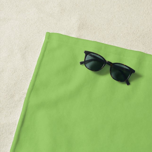 Trend Colour - Kiwi Green Beach Towel (In Situ)