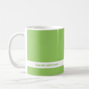 Trend Colour - Kiwi Green Name Mug