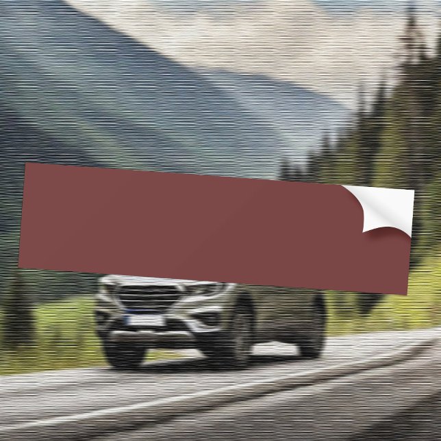 Trend Colour - Mahogany Brown Bumper Sticker (Creator Uploaded)