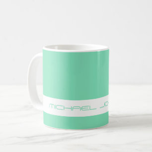 Trend Colour Minty Green - Futuristic Name Mug