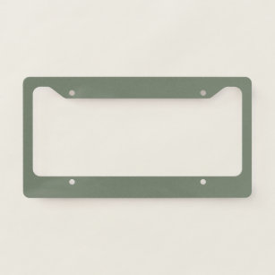 Trend Colour Muted Greenish Grey Licence Plate Frame