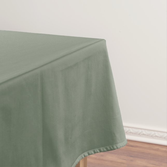 Trend Colour Muted Greenish Grey Tablecloth (In Situ)