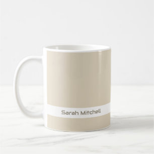 Trend Colour - Natural Beige Name Mug