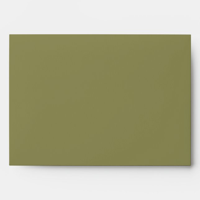 Trend Colour - Olive Green - Solid Envelope (Front)