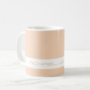 Trend Colour Peach Blush - Futuristic Name Mug