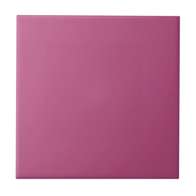 Trend Colour - Pink Purple Berry Ceramic Tile (Front)