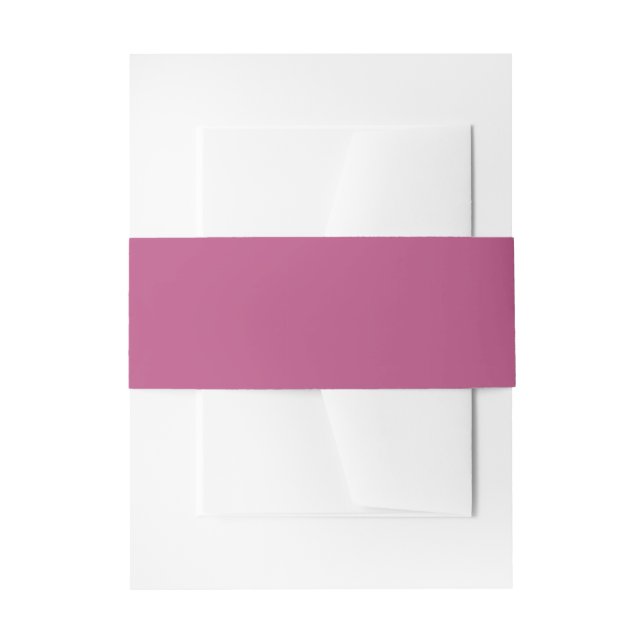 Trend Colour Pink Purple Invitation Belly Band  (Front Example)