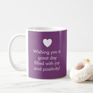 Trend Colour Plum Purple - Name / Positivity Mug