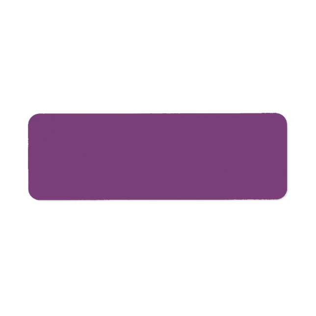 Trend Colour - Plum Purple Return Address Labels (Front)