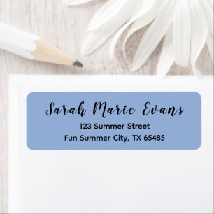 Trend Colour - Powder Blue Return Address Labels