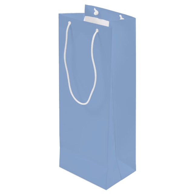 Trend Colour - Powder Blue Wine Gift Bag (Back Angled)