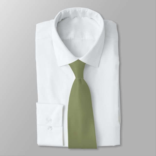 Trend Colour Reed Green Neck Tie (Tied)