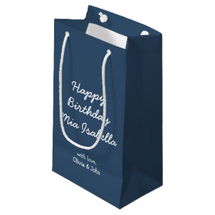 Trend Colour Serious Blue Custom Small Gift Bag