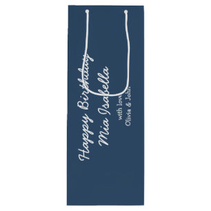 Trend Colour - Serious Blue Customisable Gift Bag
