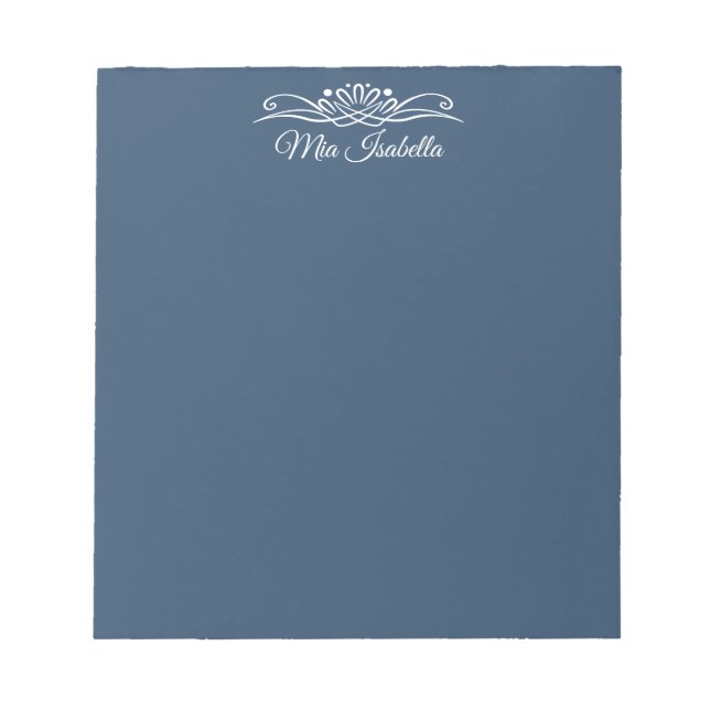 Trend Colour - Serious Blue Decorative Notepad (Front)