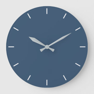 Trend Colour Serious Blue Large Wall Clock