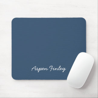 Trend Colour Serious Blue Name Mousepad