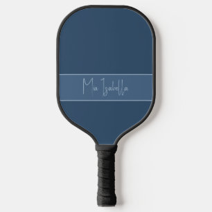 Trend Colour Serious Blue Name Pickleball Paddle