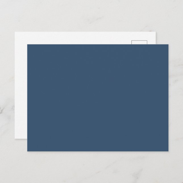 Trend Colour - Serious Blue Solid Postcard (Front/Back)