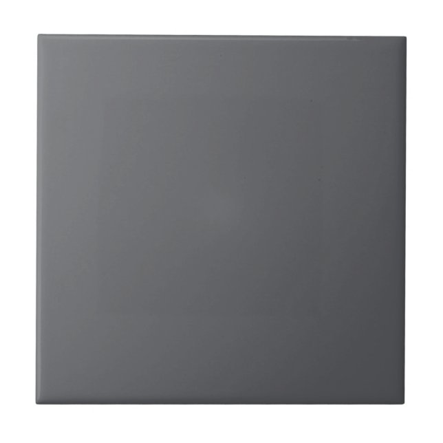 Trend Colour - Slate Grey Decorative Ceramic Tile (Front)
