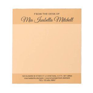 Trend Colour - Soft Orange Business Notepad