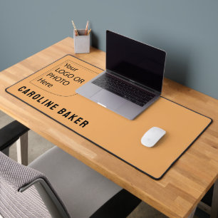 Trend Colour Soft Orange Logo Desk Mat