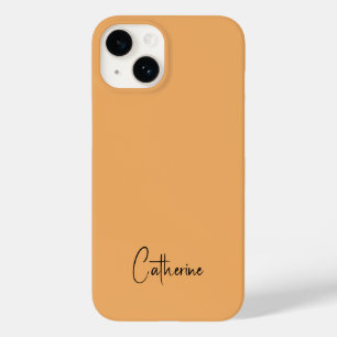 Trend Colour Soft Orange Minimalist Case-Mate iPhone 14 Case