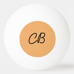 Trend Colour Soft Orange Monogram Ping Pong Ball
