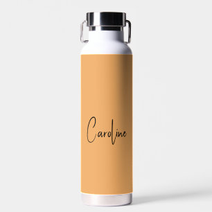 Trend Colour Soft Orange Name Water Bottle